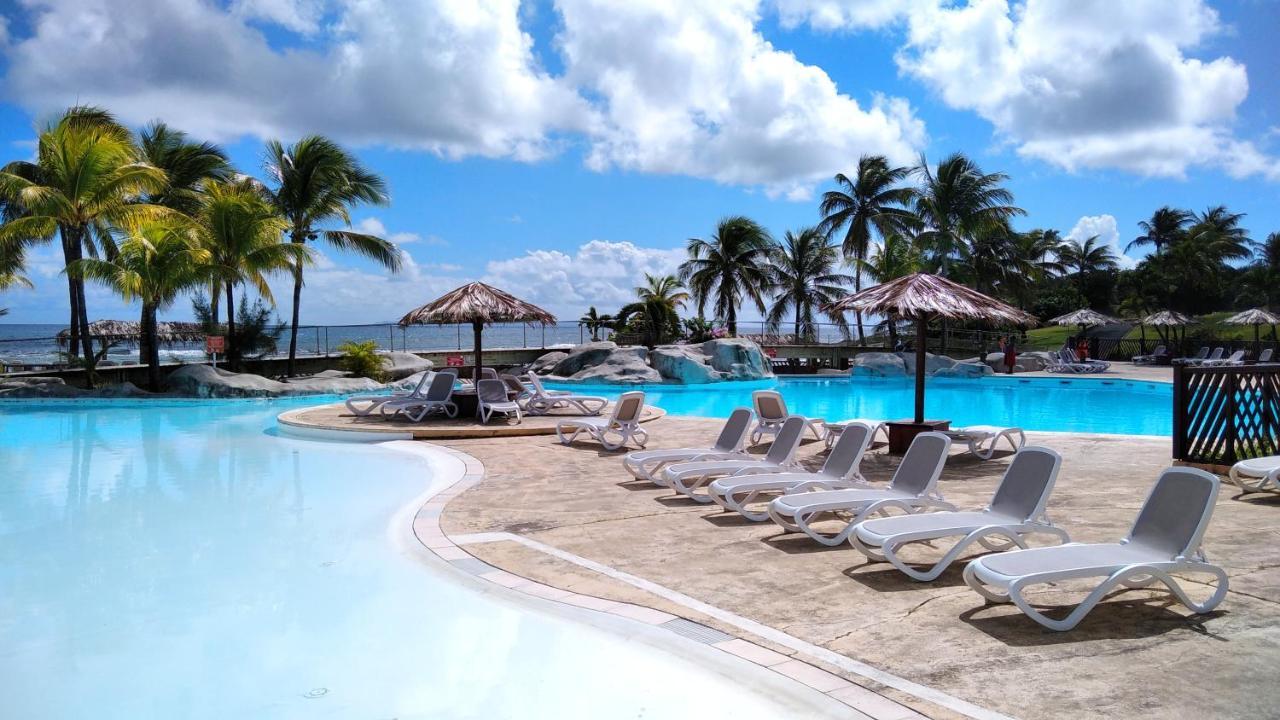 Studio Avec Grande Piscine, Plage Cannelle Caraibes Saint-Francois  Dış mekan fotoğraf
